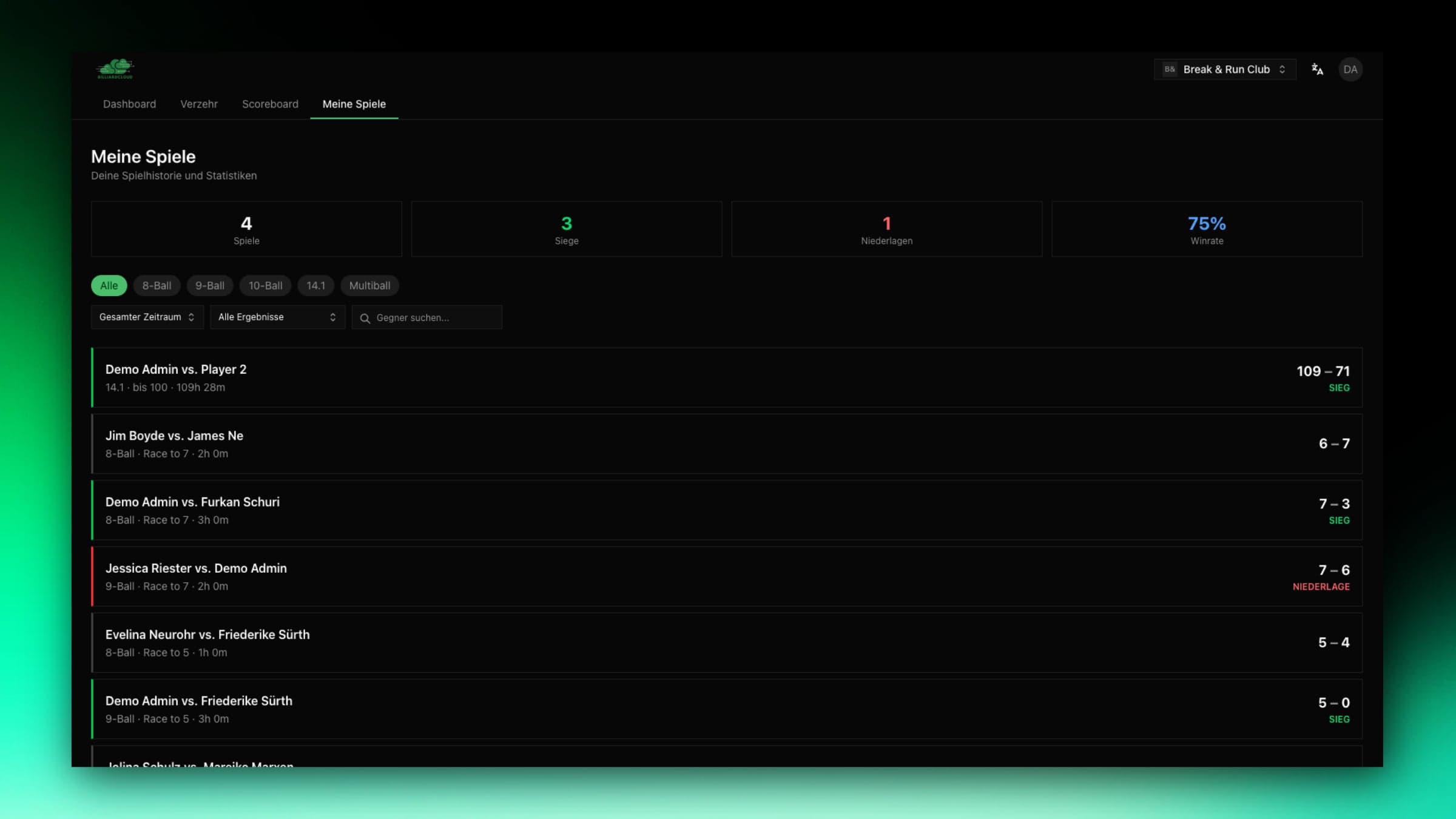 Every match findable