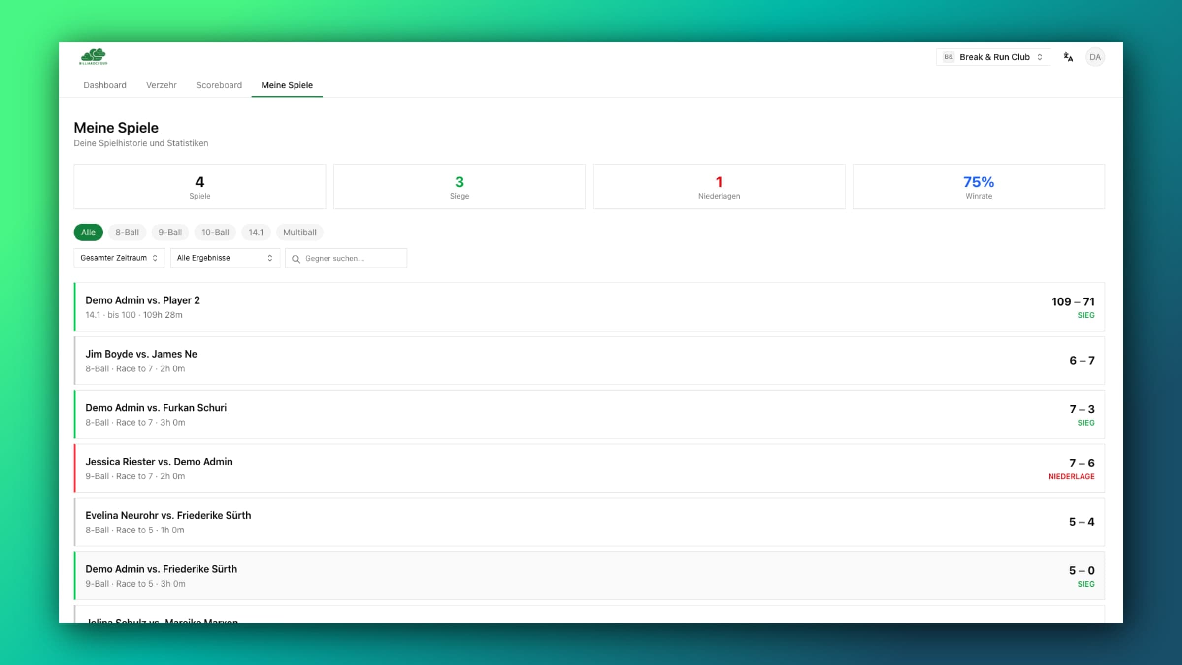 Every match findable